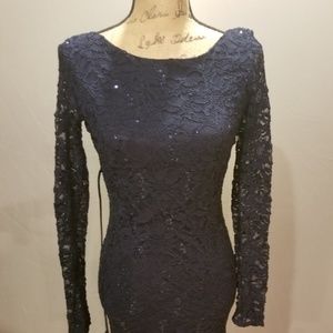NWT Blue low back dress